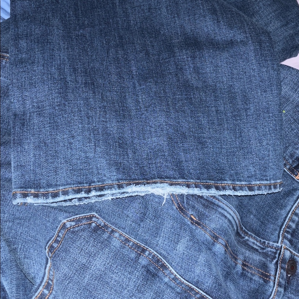 American Eagle NWT Stovepipe Dark Wash Denim Jeans SZ 18 R - Picture 9 of 11